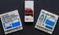 Preview: Audi Quattro Werbestreichhölzer "Vorsprung durch Technik" + "Originalteile" 1990 drei Sets (3238)